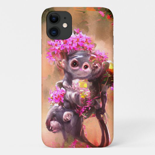 ベビーサルと花iPhone / iPadケース Case-Mate iPhoneケース (裏面)