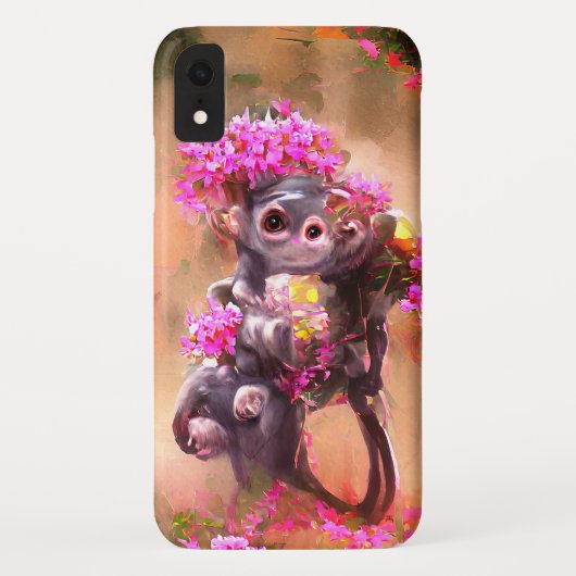 ベビーサルと花iPhone / iPadケース Case-Mate iPhoneケース (裏面)