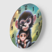 ベビーサル ラージ壁時計 (傾斜)