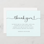 ベビーサンキューカード、誕生日感謝していあなたはがき ポストカード (正面/裏面)