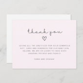 ベビーサンキューカード、誕生日感謝していあなたはがき ポストカード (正面/裏面)