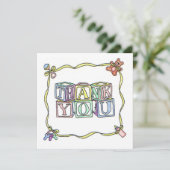 ベビーサンキュースクエアカード サンキューカード (スタンド正面)