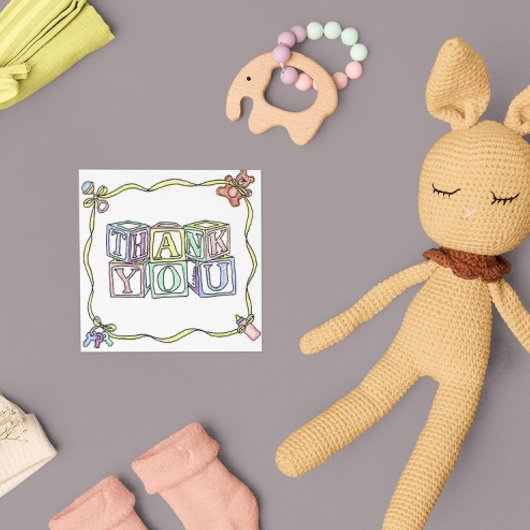 ベビーサンキュースクエアカード サンキューカード