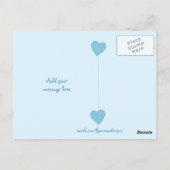 ベビーサンキューブルー星写真 ポストカード (裏面)