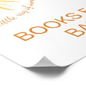 ベビーサンシャインベビーシャワー標識用の本 ポスター (角)