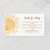 ベビーサンシャインベビーシャワー用ブック エンクロージャーカード (正面)