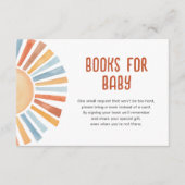 ベビーサンシャインベビー男女兼用シャワー用の本 エンクロージャーカード (正面)