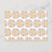 ベビーサンシャインベビー男女兼用シャワー用の本 エンクロージャーカード (裏面)