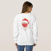 ベビーサンタの外でマスクでコビデだ スウェットシャツ (裏面フル)