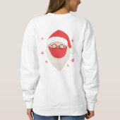 ベビーサンタの外でマスクでコビデだ スウェットシャツ (裏面)