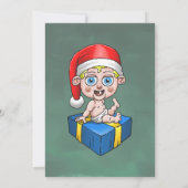 ベビーサンタクロースジュニアクリスマス招待状 招待状 (裏面)