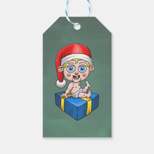 ベビーサンタクロース ギフトタグ (正面)