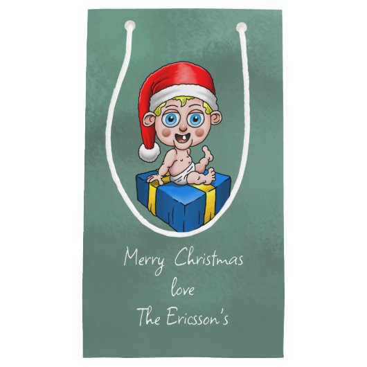 ベビーサンタクロース スモールペーパーバッグ (正面)