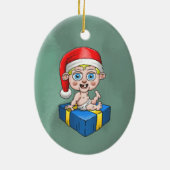 ベビーサンタクロース セラミックオーナメント (裏面)