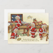 ベビーサンタヴィンテージ シーズンポストカード (正面/裏面)