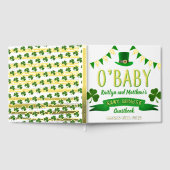 ベビーサンパトリックの日の赤ちゃんシャワー実在 ゲストブック (全面)