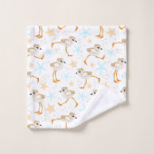 ベビーサンピパーパイピングプローバービーチハウスバストウ バスタオルセット (ウォッシュタオル)