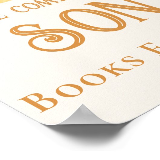 ベビーサンベイビーシャワー用の本 ポスター (角)