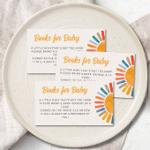 ベビーサンベビーシャワー囲いカード用の本 エンクロージャーカード