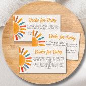 ベビーサンベビーシャワー用の本 エンクロージャーカード