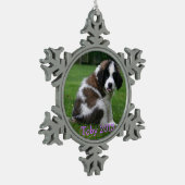 ベビーサンベルナルト2013オーナメント スノーフレークピューターオーナメント (左)