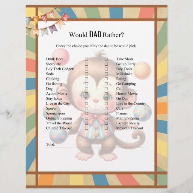 ベビーサーカスはパパだ レターヘッド (正面)