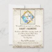 ベビーサーカスファンタジーシーホース回転木馬ヴィンテージ 招待状 (裏面)