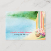 ベビーサーフボード用ビーチ エンクロージャーカード (裏面)