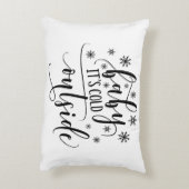 ベビーザコールドアウトウィンタークリスマスホリデー アクセントクッション (裏面(縦))