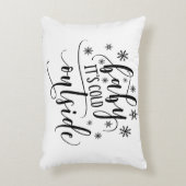 ベビーザコールドアウトウィンタークリスマスホリデー アクセントクッション (正面(垂直))