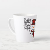 ベビーザコールドアウトサイド雪だるまマグカップ カフェラテマグ (左アングル)