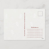 ベビーザコールド外かわいいクリスマスの休日 シーズンポストカード (裏面)