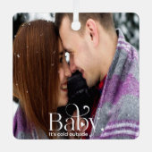 ベビーザコールド外プレミアムスクエアオーナメント メタルオーナメント (正面)