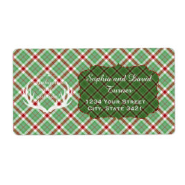 ベビーザコールド外緑の格子付き休日 ラベル