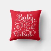 ベビーザコールド外赤スクリプトホリデイ クッション (裏面)