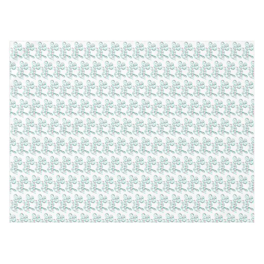 ベビーシエレガントャワーお祝い長方形 テーブルクロス (正面(横))