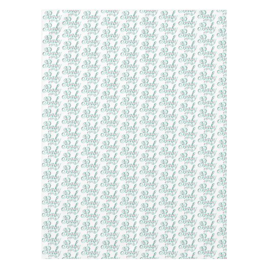 ベビーシエレガントャワーお祝い長方形 テーブルクロス (正面)