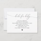 ベビーシエレガントャワーカード用ASHERスクリプトブック 招待状 (正面)