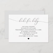 ベビーシエレガントャワーカード用ASHERスクリプトブック 招待状 (正面/裏面)