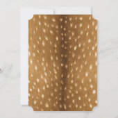 ベビーシカファウンファー&〔雄ジカの〕枝角ベビーシャワー 招待状 (裏面)