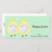 ベビーシック復活祭のフォトカード シーズンカード (正面/裏面)