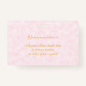 ベビーシッターかわいいペンギン事業名タグ バッジ (裏面)