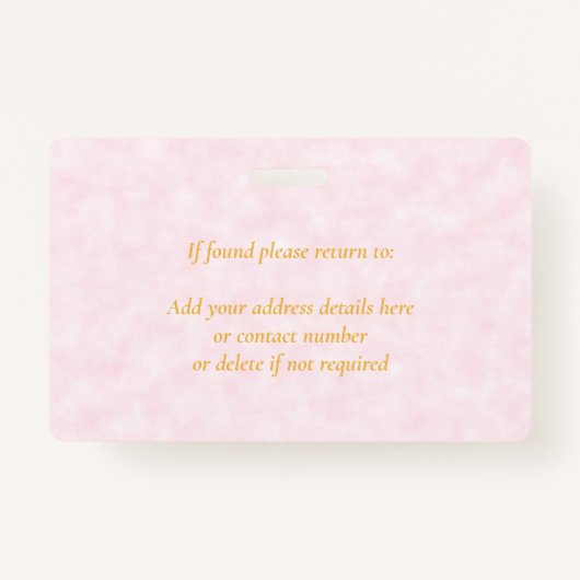 ベビーシッターかわいいペンギン事業名タグ バッジ (裏面)