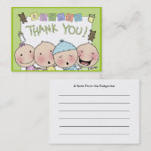 ベビーシッターさんからの感謝状 名刺 (正面/裏面)