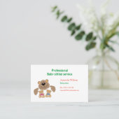 ベビーシッターと育児用名刺 名刺 (スタンド正面)