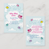 ベビーシッターと育児用名刺 名刺 (正面/裏面)