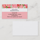 ベビーシッターとAuペアの名刺 名刺 (正面/裏面)