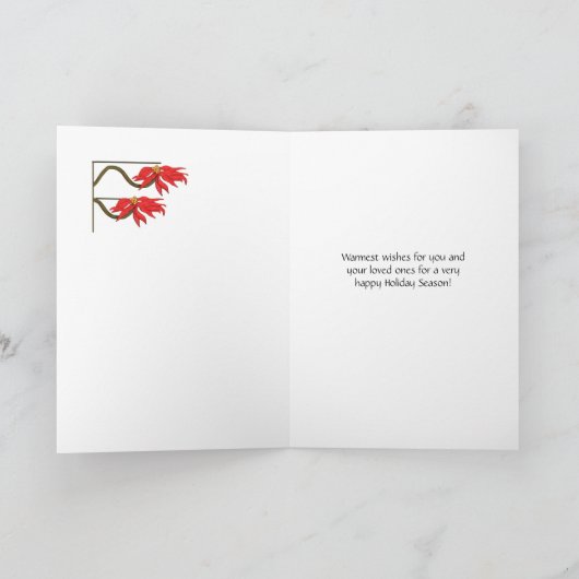 ベビーシッターのためのヴィンテージの女の子の季節のごあいさつ シーズンカード (内部)