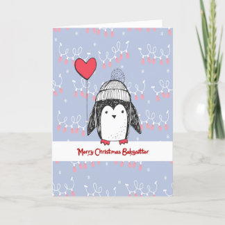 ベビーシッターのクリスマスカード シーズンカード