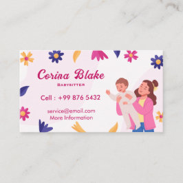 ベビーシッターのサービス | ピンクチャイルドケア 名刺
